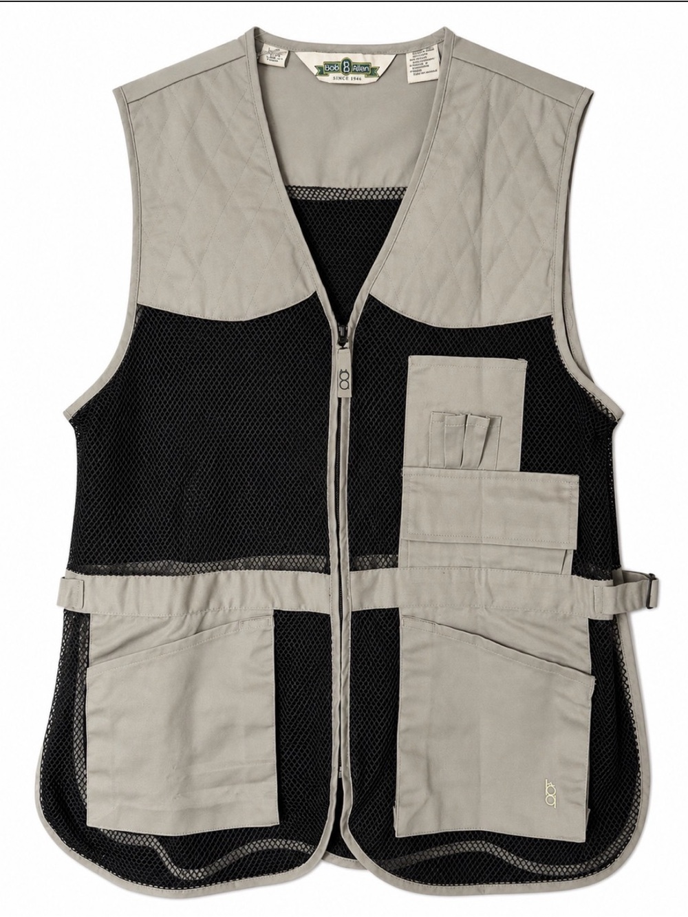 Bob Allen Mesh Shooting Vest Khaki & Black Utility Hunting Vest Large/X-Large